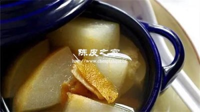 梨陈皮冰糖可以一起煮汤吗