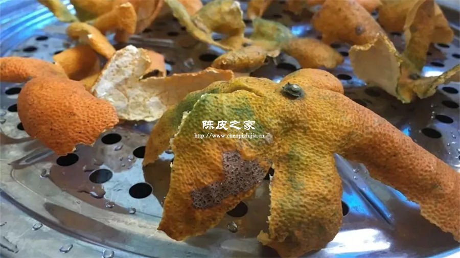 橘子皮制作陈皮三蒸三晒