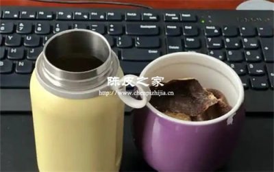 甘草陈皮泡茶放保温杯可以吗