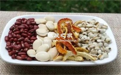 陈皮搭配什么材料祛湿比较快?